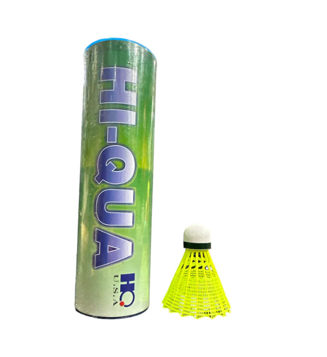Hi Qua Green Nylon Shuttlecock (pack of 6)