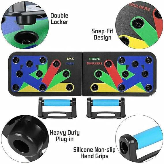 PUSHUPS BOARD MULTI FUNCTION 9 IN 1