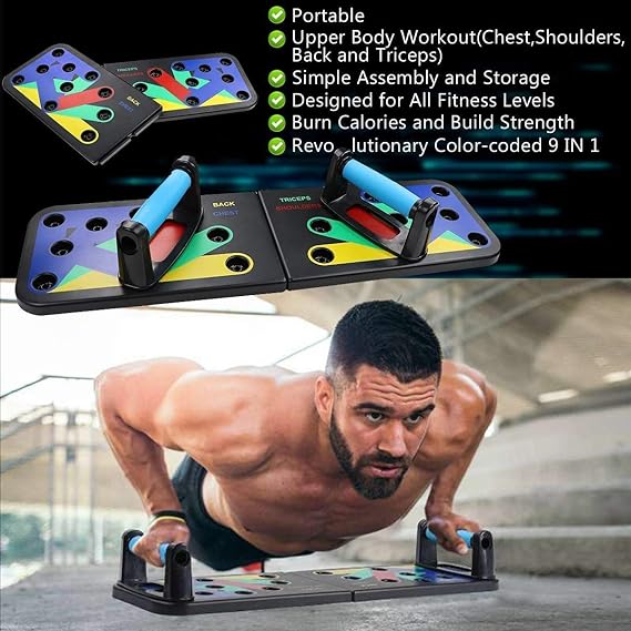 PUSHUPS BOARD MULTI FUNCTION 9 IN 1