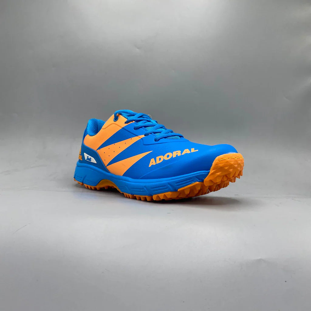 ADORAL JEET BLUE ORANGE CRICKET SHOES