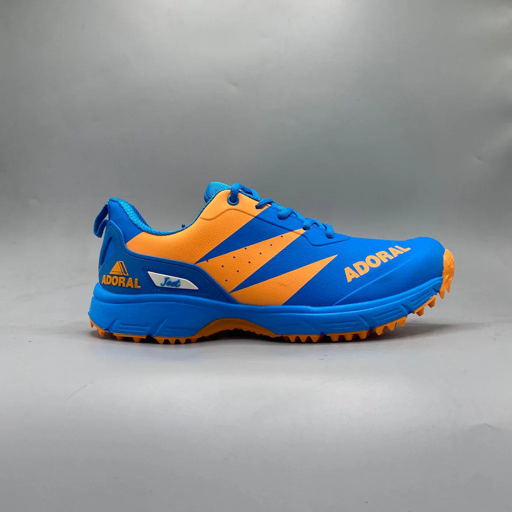 ADORAL JEET BLUE ORANGE CRICKET SHOES