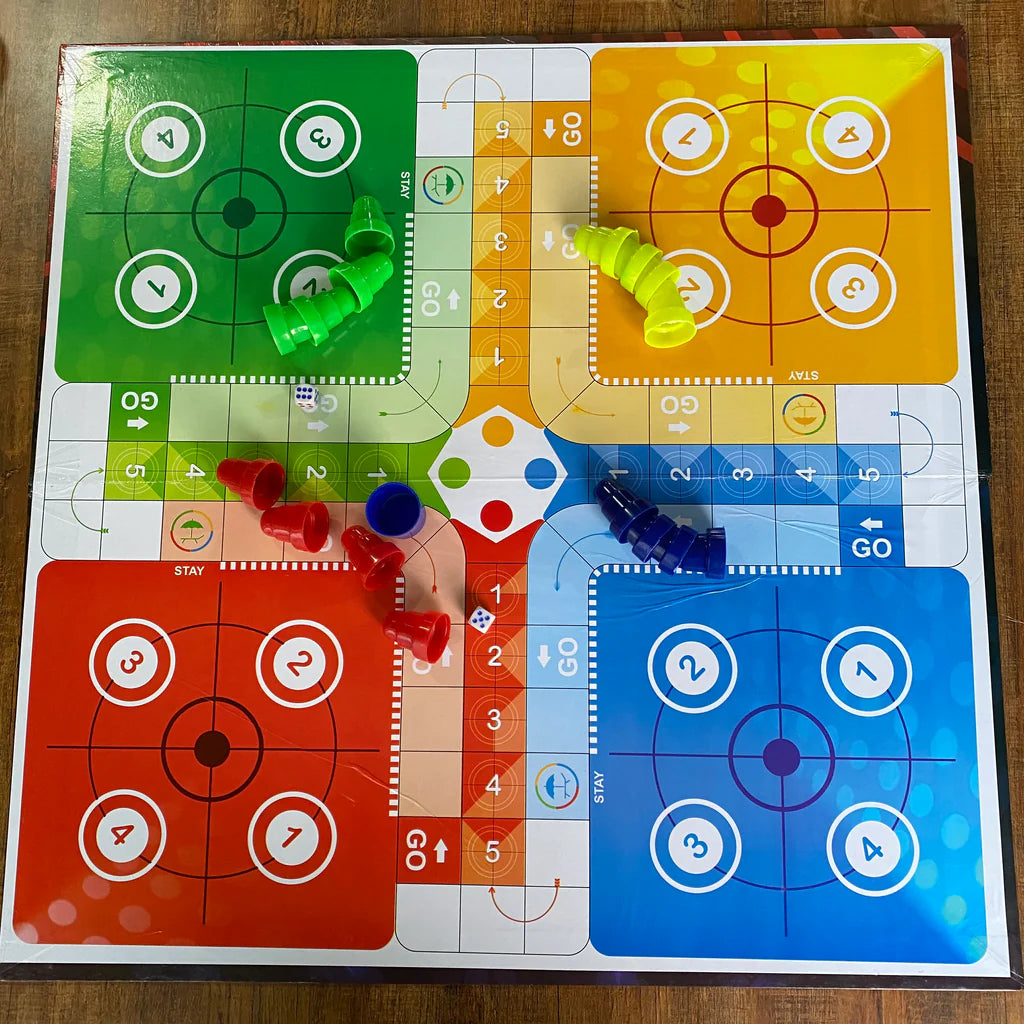 LUDO BOARD 4 PLAYERS with Goti Non magnetic