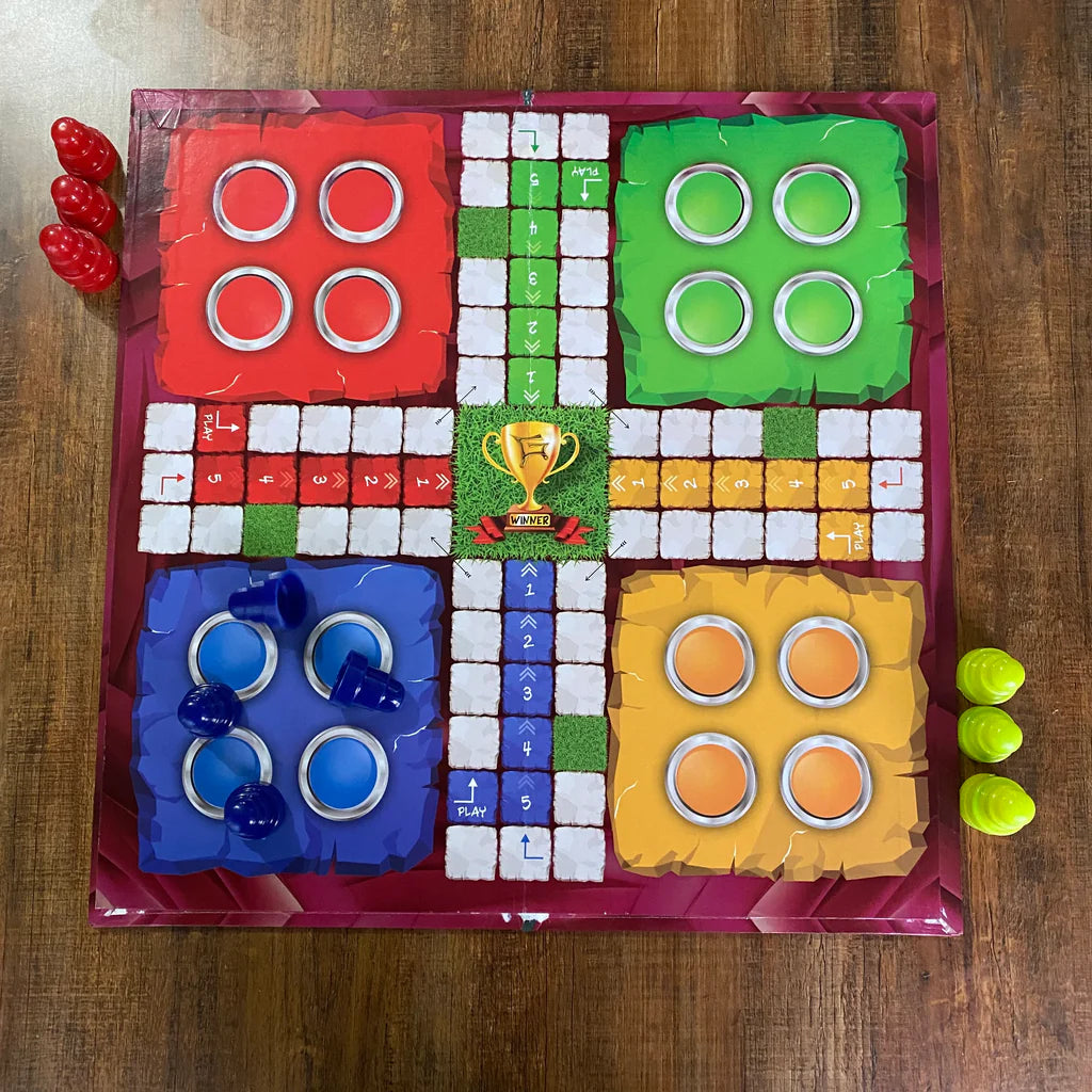 LUDO BOARD 4 PLAYERS with Goti Non magnetic