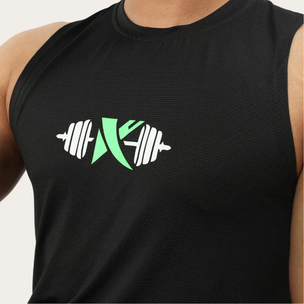 TANK TOP DRY FIT K BOX BLACK (IMPORTED)