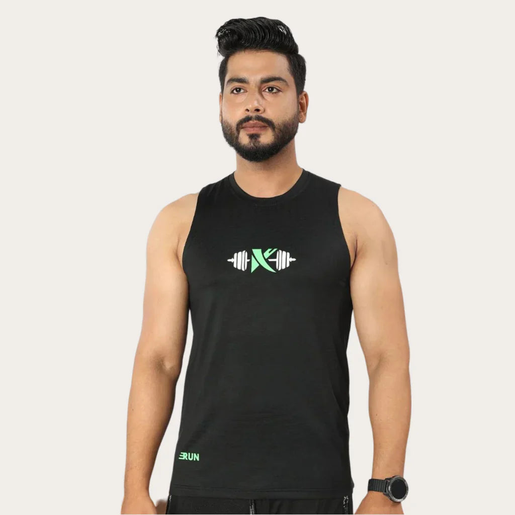 TANK TOP DRY FIT K BOX BLACK (IMPORTED)