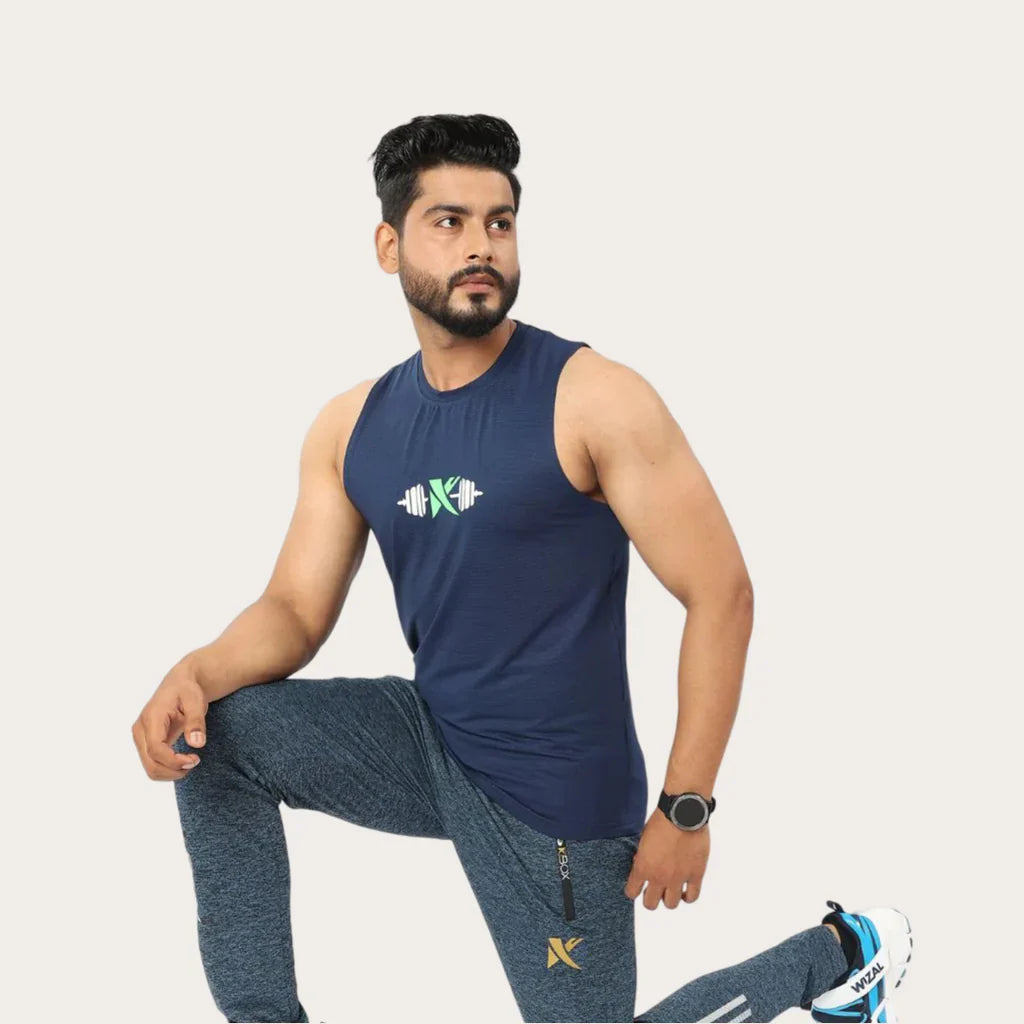 TANK TOP DRY FIT K BOX BLACK (IMPORTED)