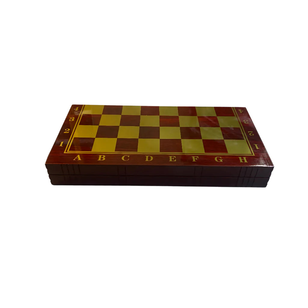 CHESS BOARD WOODEN 3 IN 1